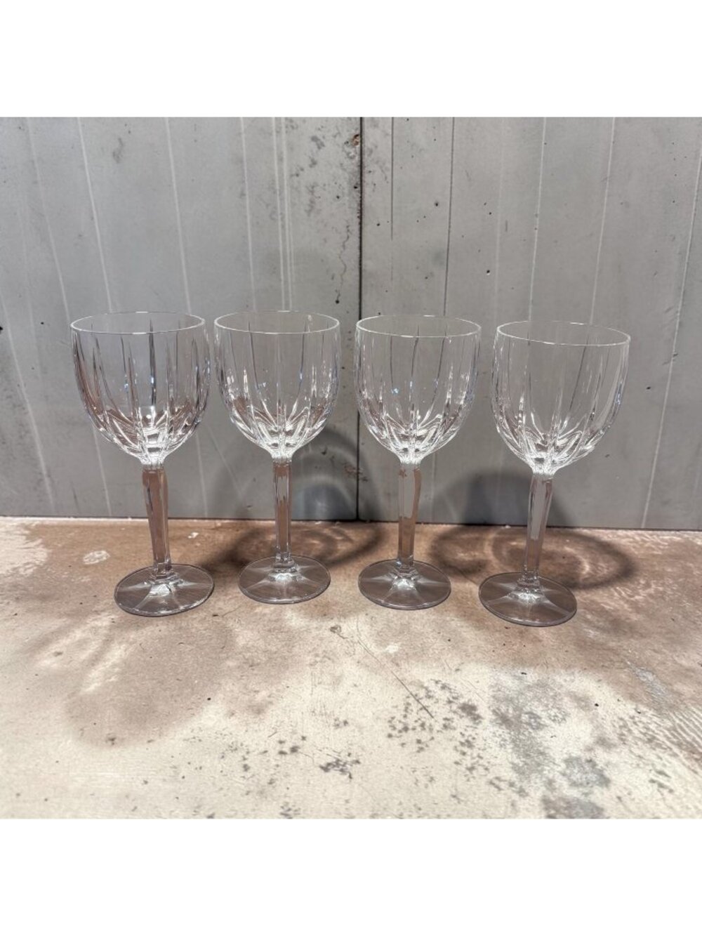 Marquis By Waterford Omega Crystal Water Wine Glass Set Of 4 Vintage 05